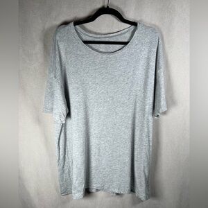 American Eagle Soft N Sexy Classic Crew Neck T-Shirt - Size Large in Grey